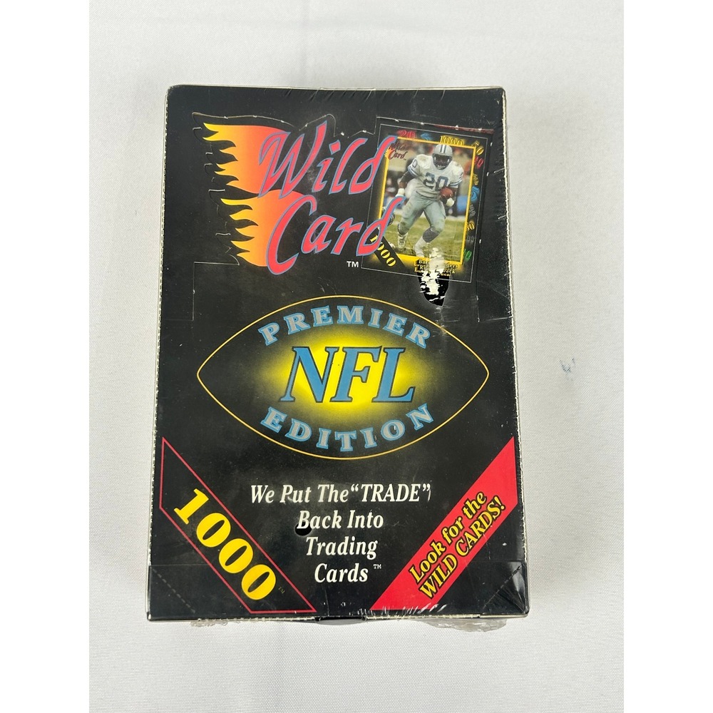 1991 Wild Card Premier NFL Edition Football Cards Factory Sealed Box AAA Sports